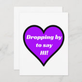 Bleiben, um zu sagen: mitteilungskarte (Vorne/Hinten)