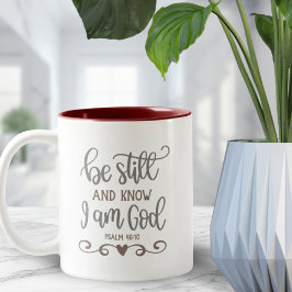 bleiben | Und Geschenk der Bibel Verse Zweifarbige Tasse
