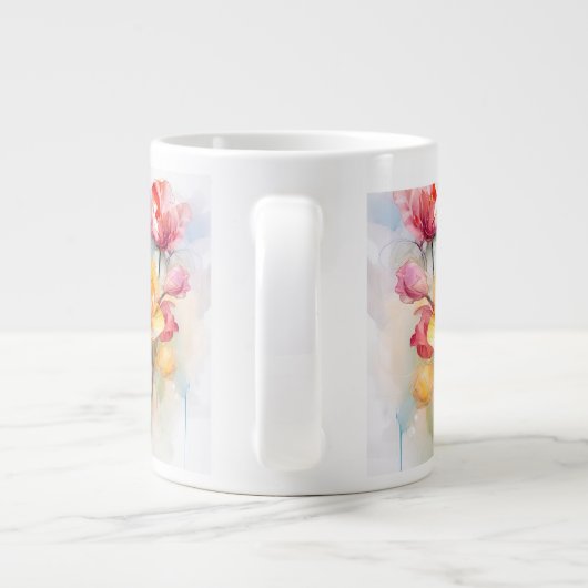 bleibende Blume Jumbo-Tasse (Rückseite)