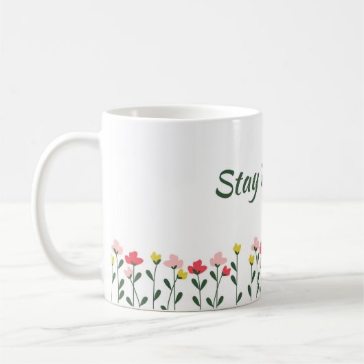 Bleibende Frühjahrs-Blumen-Tasse Kaffeetasse (Links)