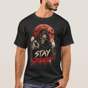 Bleibende Grusel-Friedhofsschicht Halloween T-Shir T-Shirt