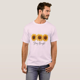 Bleibende Sonnenblumen-T-Shirt – Süßes florales T T-Shirt