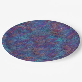 Bleibende Spritzer aus Zyanid und Rot Pappteller