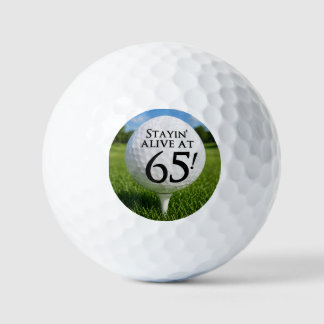 Bleibt am Leben mit 65 – Lustiger Golf-Geburtstag Golfball