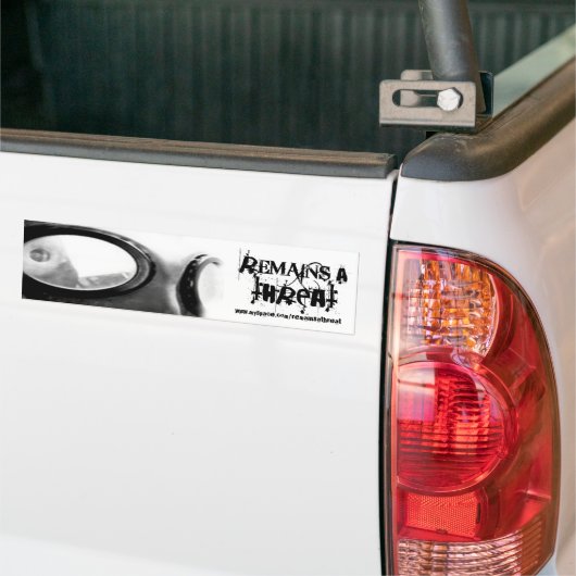 Bleibt ein Drohungs-Autoaufkleber Autoaufkleber (Auf Lkw)