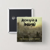 bleibt ein Drohungs-Button Button (Vorne & Hinten)