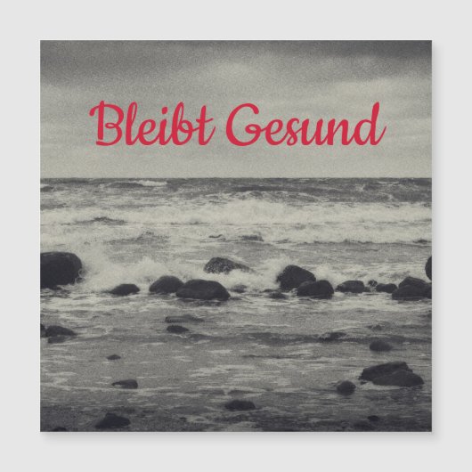 Bleibt Gesund - Magnetkarte (Vorderseite)