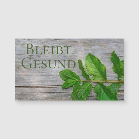 Bleibt Gesund - Magnetkarte (Vorderseite)