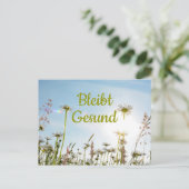 Bleibt Gesund - Postkarte (Stehend Vorderseite)