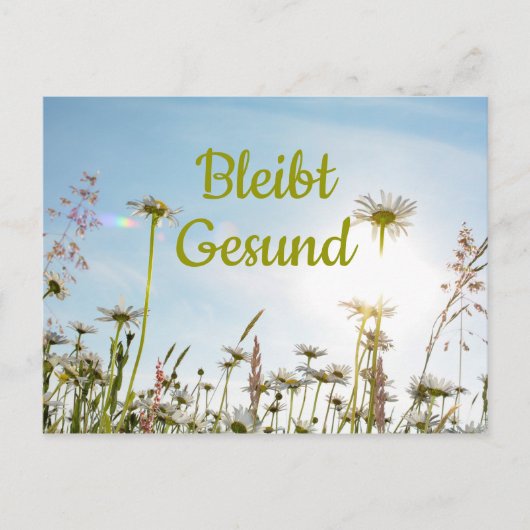 Bleibt Gesund - Postkarte (Vorderseite)