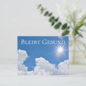 Bleibt Gesund - Postkarte (Stehend Vorderseite)
