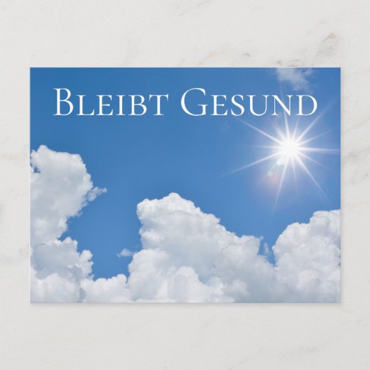 Bleibt Gesund - Postkarte (Vorderseite)