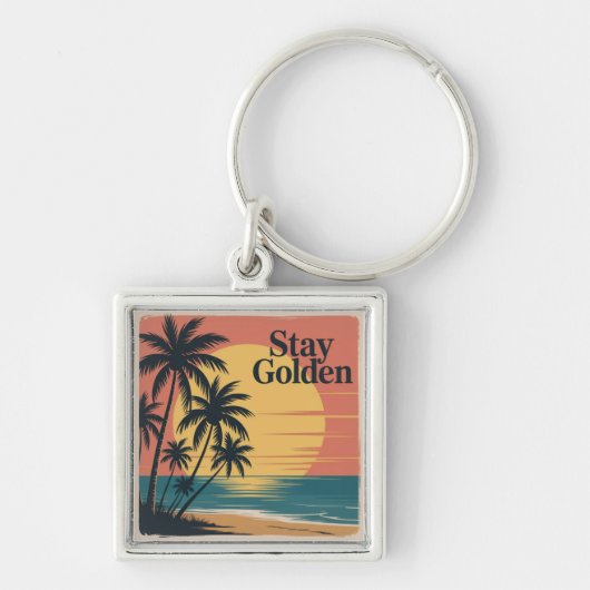 Bleibt Golden Schlüsselanhänger (Vorne)