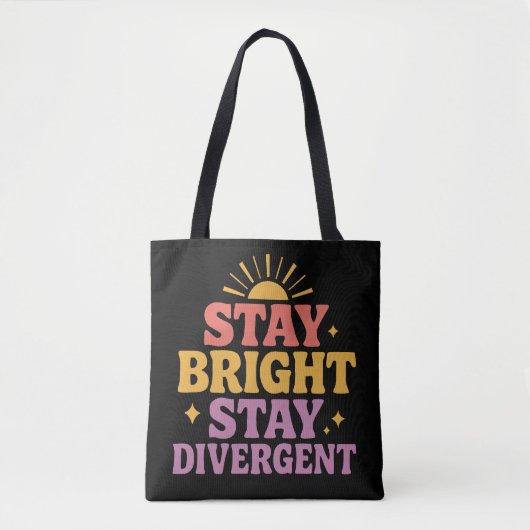 Bleibt hell, bleibt divergent tasche (Vorderseite)