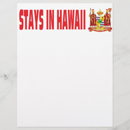 Bleibt in Hawaii Flyer (Vorne)