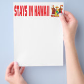 Bleibt in Hawaii Flyer (Hand)