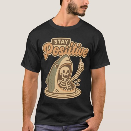 Bleibt positiv Freunde T-Shirt (Vorderseite)