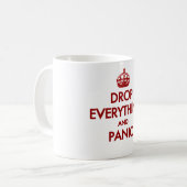 Bleibt ruhig? Pfft! Kaffeetasse (Vorderseite Links)