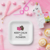 BLEIBT RUHIG UND PIONIERE PAPIERPLATTEN PAPPTELLER (Party)