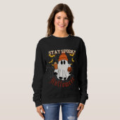 Bleibt spooky Geist Halloween Sweatshirt (Vorne ganz)