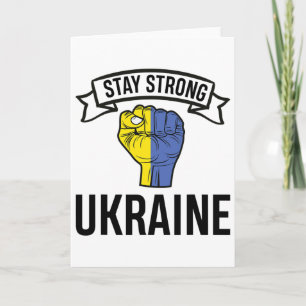 Bleibt stark Ukraine - Frieden - Freiheit  Karte