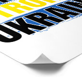 Bleibt stark Ukraine Poster (Ecke)