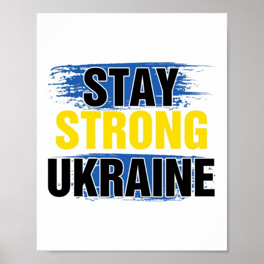 Bleibt stark Ukraine Poster (Vorne)