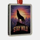 Bleibt wild ornament aus metall (Rechts)