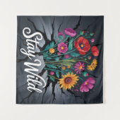 Bleibt Wild Wandteppich (Vorderseite (Horizontal))