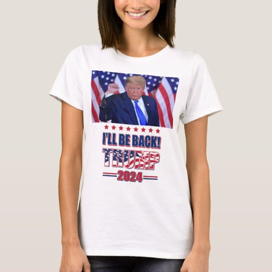 Bleibt zurück - Trump 2024 T-Shirt (Vorderseite)