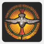 Bleiche Quadratischer Aufkleber (Vorderseite)