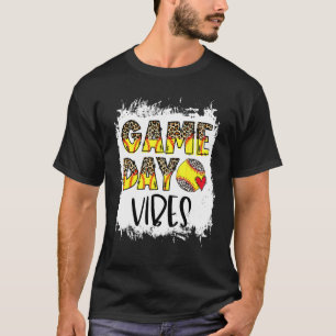 Bleiche Softball Game Day Vibes Softball Saison O T-Shirt