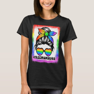 Bleichen Freie Mama Schläger Regenbogen Herzblut P T-Shirt