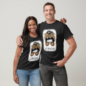Bleichen Fußball Ehefrau Leben mit Leopard Messy B T-Shirt (Unisex)