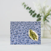Bleichen und Wassertropfen Postkarte (Stehend Vorderseite)