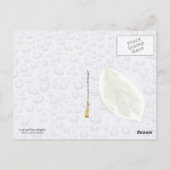 Bleichen und Wassertropfen Postkarte (Rückseite)