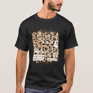 Bleichen verschwendet auf Sie Leopard Southern Mus T-Shirt