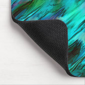 Bleichend von blau bis cyan und rote Flecken Mousepad (Ecke)