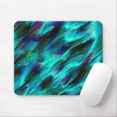 Bleichend von blau bis cyan und rote Flecken Mousepad (Mit Mouse)