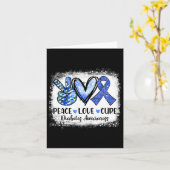 Bleichende Liebe Heilung Graublauer Diabetes Karte (Gelbe Blume)
