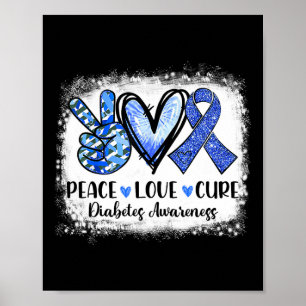 Bleichende Liebe Heilung Graublauer Diabetes Poster