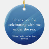 Bleichfische am Morgen Keramik Ornament (Hinten)