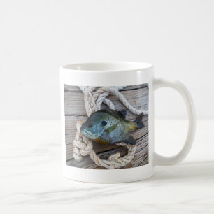 Bleichfische auf Dock und Seil Kaffeetasse