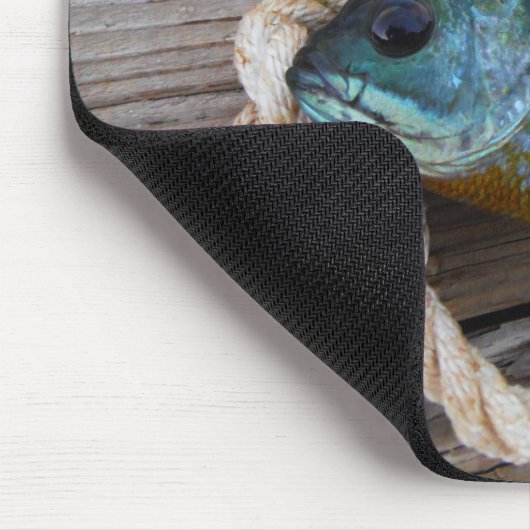 Bleichfische auf Dock und Seil Mousepad (Ecke)