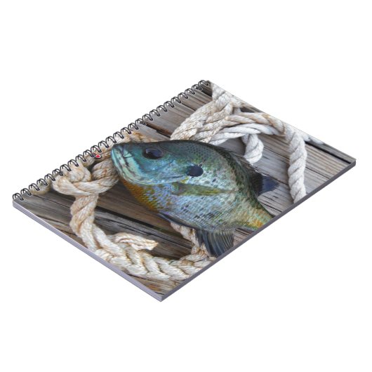 Bleichfische auf Dock und Seil Notizblock (Linke Seite)