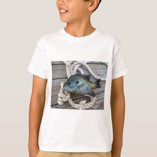 Bleichfische auf Dock und Seil T-Shirt (Vorderseite)