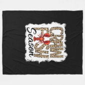 Bleichkraut Season Leopard Crawfish Boil Fleecedecke (Vorderseite (Horizontal))