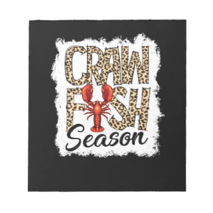 Bleichkraut Season Leopard Crawfish Boil Notizblock