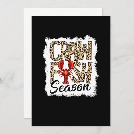 Bleichkraut Season Leopard Crawfish Boil Save The Date (Vorne/Hinten)