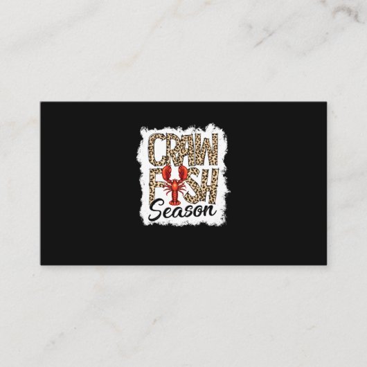 Bleichkraut Season Leopard Crawfish Boil Visitenkarte (Vorderseite)